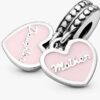 Mutter & Tochter Herz-Dangle Charm – Sterlingsilber Mutter & Tochter Herz-Dangle Charm – Sterlingsilber