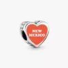 New Mexico Herz-Charm aus Sterlingsilber