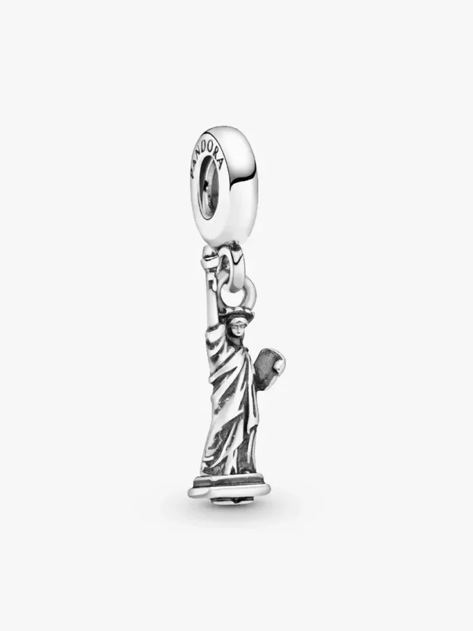 New York Statue of Liberty Dangle Charm aus Sterlingsilber New York Statue of Liberty Dangle Charm aus Sterlingsilber