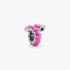 Niedlicher, gewellter Raupen-Charm – Sterlingsilber