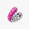 Niedlicher, gewellter Raupen-Charm – Sterlingsilber