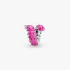 Niedlicher, gewellter Raupen-Charm – Sterlingsilber