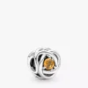 November Honey Eternity Circle Charm aus Sterlingsilber November Honey Eternity Circle Charm aus Sterlingsilber