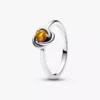 November Honey Eternity Circle Ring aus Sterlingsilber