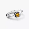 November Honey Eternity Circle Ring aus Sterlingsilber