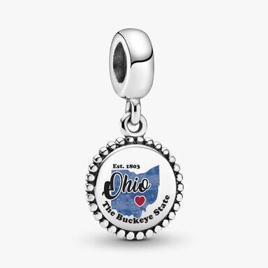 Ohio Map Dangle Charm Ohio Map Dangle Charm