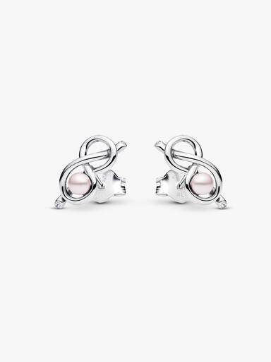 Ohrringe mit Unendlichkeitsknoten – Sterlingsilber Ohrringe mit Unendlichkeitsknoten – Sterlingsilber