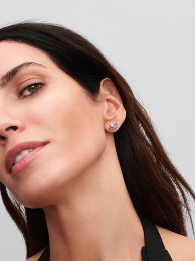 Ohrringe mit Unendlichkeitsknoten – Sterlingsilber Ohrringe mit Unendlichkeitsknoten – Sterlingsilber