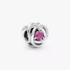 Oktober Pink Eternity Circle Charm aus Sterlingsilber Oktober Pink Eternity Circle Charm aus Sterlingsilber