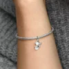Opaleszenter Schneemann-Dangle Charm aus Sterlingsilber Opaleszenter Schneemann-Dangle Charm aus Sterlingsilber