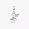 Opaleszenter Schneemann-Dangle Charm aus Sterlingsilber Opaleszenter Schneemann-Dangle Charm aus Sterlingsilber