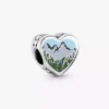 Oregon-Herz-Charm aus Sterlingsilber Oregon-Herz-Charm aus Sterlingsilber