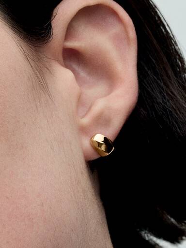 Organisch geformte Ohrringe – 14 Karat vergoldet Organisch geformte Ohrringe – 14 Karat vergoldet