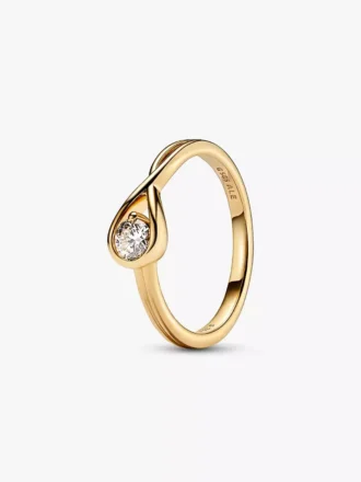 Pandora Armband- und Ring-Set mit Lab-Grown Diamonds, 0,50 Karat insgesamt, 14 Karat Gold, 2 Stück