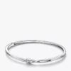Pandora Infinite Bangle aus Sterlingsilber mit Lab-Grown Diamonds, 0,15 Karat insgesamt, Sterlingsilber Pandora Infinite Bangle aus Sterlingsilber mit Lab-Grown Diamonds, 0,15 Karat insgesamt, Sterlingsilber