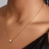 Pandora Era 14-karätige Goldhalskette mit Anhänger aus einem im Labor gezüchteten Diamanten, 1,00 Karat insgesamt, 14-karätiges Gold Pandora Era 14-karätige Goldhalskette mit Anhänger aus einem im Labor gezüchteten Diamanten, 1,00 Karat insgesamt, 14-karätiges Gold