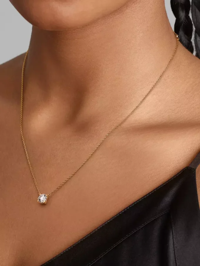 Pandora Era 14-karätige Goldhalskette mit Anhänger aus einem im Labor gezüchteten Diamanten, 1,00 Karat insgesamt, 14-karätiges Gold Pandora Era 14-karätige Goldhalskette mit Anhänger aus einem im Labor gezüchteten Diamanten, 1,00 Karat insgesamt, 14-karätiges Gold