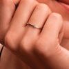 Pandora Era 14-karätiger Goldring mit einem Labor-Diamanten – 0,03 Karat Gesamtgewicht, 14-karätiges Gold