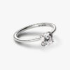 Pandora Era 14-karätiger Weißgold-Ring mit im Labor gezüchtetem Diamanten – 1,00 ct TW, 14-karätiges Weißgold