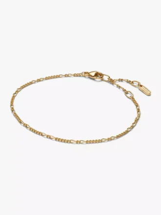 Pandora Era 14-karätiges Gold-Figaro-Schmuckset, 3-teilig