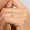Pandora Era Bezel Lab-Grown Diamond Ring 0,50 ct tw, 14 Karat Gold