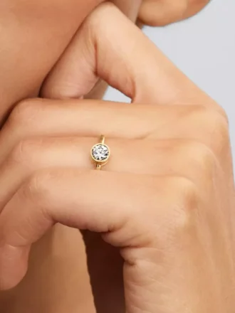 Pandora Era Bezel Lab-Grown Diamond Ring 0,50 ct tw, 14 Karat Gold