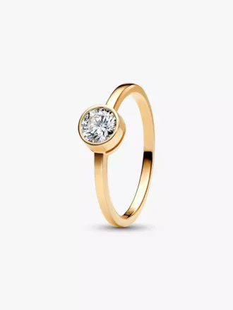 Pandora Era Bezel Lab-Grown Diamond Ring 0,50 ct tw, 14 Karat Gold