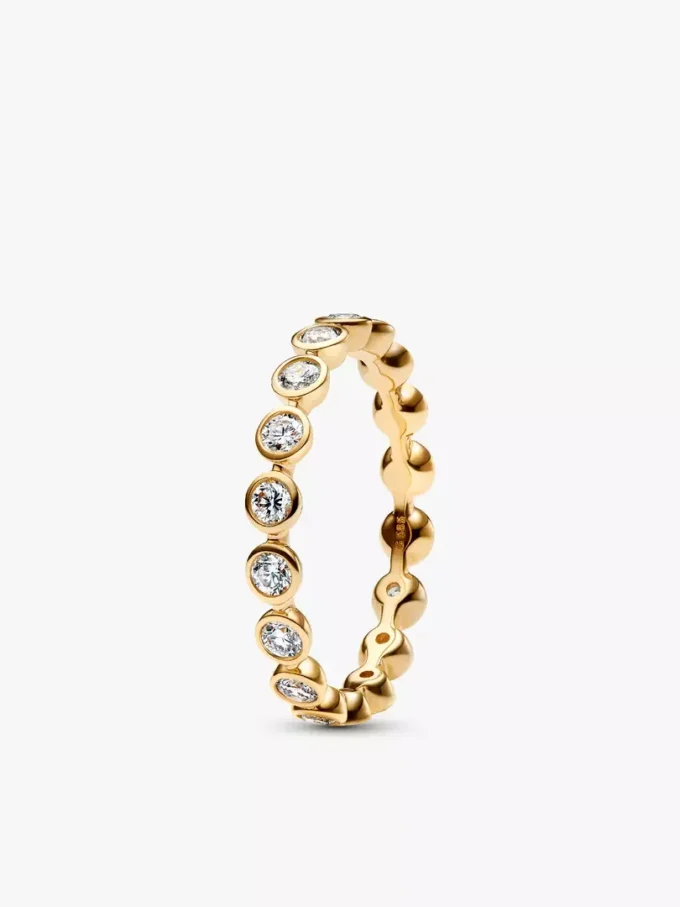 Pandora Era Eternity-Ring mit Lab-Grown Diamonds in Zargenfassung, 0,70 ct insgesamt, 14 Karat Gold Pandora Era Eternity-Ring mit Lab-Grown Diamonds in Zargenfassung, 0,70 ct insgesamt, 14 Karat Gold