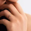 Pandora Era Lab-Grown Diamonds Trio Ring 0,07 ct tw, 14 Karat Gold