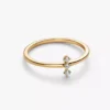 Pandora Era Lab-Grown Diamonds Trio Ring 0,07 ct tw, 14 Karat Gold