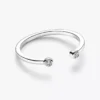 Pandora Era offener Ring mit Lab-Grown Diamonds, 0,07 ct insgesamt, 14 Karat Weißgold