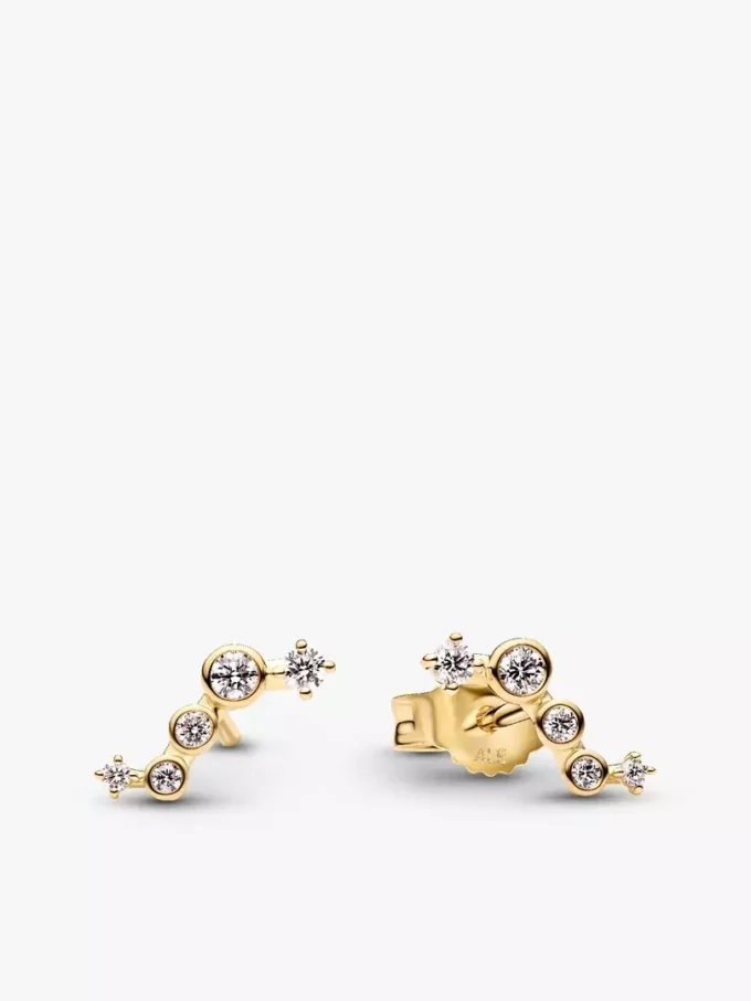 Pandora Era Ohrringe mit im Labor gezüchteten Diamanten in Tropfenform, 0,17 ct insgesamt, 14 Karat Gold