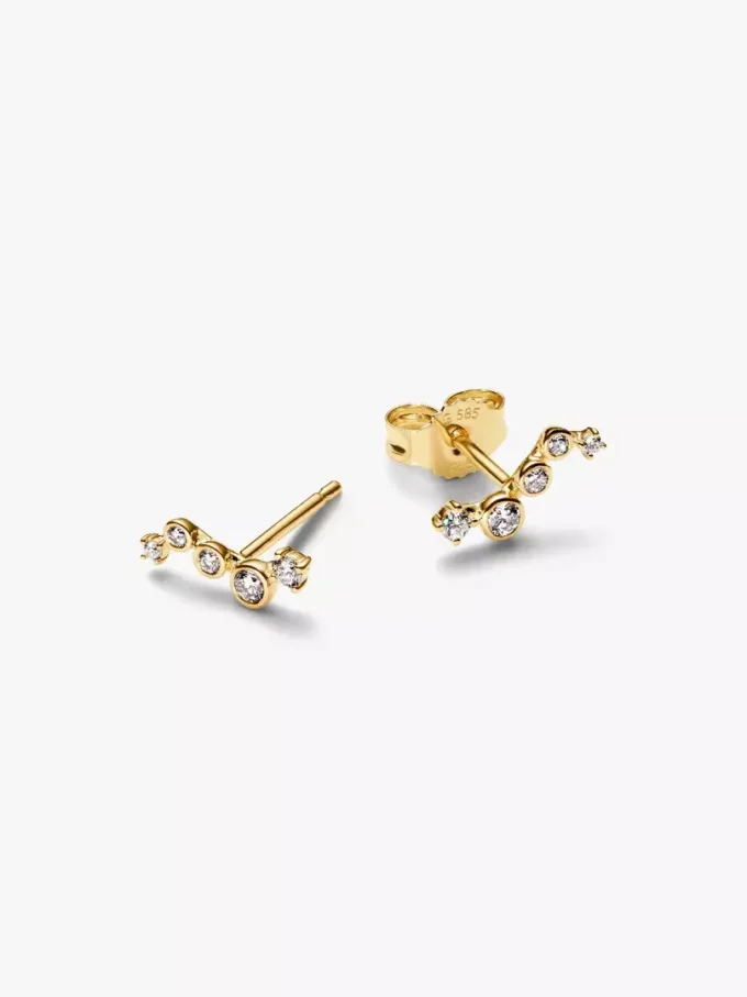 Pandora Era Ohrringe mit im Labor gezüchteten Diamanten in Tropfenform, 0,17 ct insgesamt, 14 Karat Gold