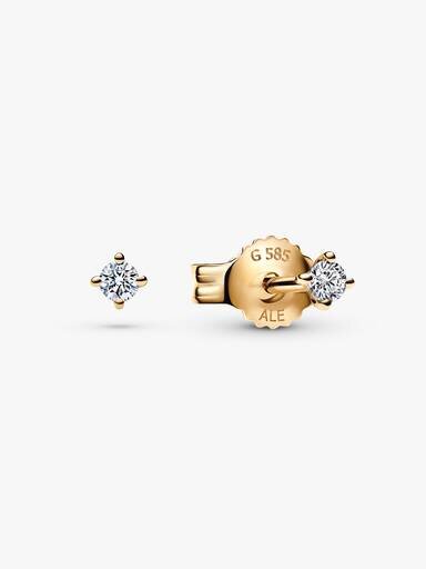 Pandora Era Ohrringe mit Lab-Grown-Diamanten 14 Karat Gold – 0,05 Karat TW, 14 Karat Gold Pandora Era Ohrringe mit Lab-Grown-Diamanten 14 Karat Gold – 0,05 Karat TW, 14 Karat Gold