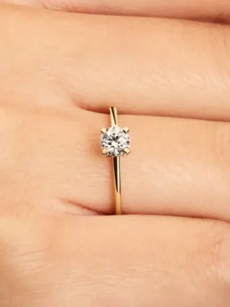 Pandora Era Ring mit im Labor gezüchtetem Diamanten, 0,50 ct, 14 Karat Gold