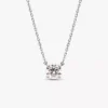 Pandora Era Halskette mit Anhänger aus 14 Karat Weißgold und im Labor gezüchtetem Diamanten, 1,00 Karat insgesamt, 14 Karat Weißgold Pandora Era Halskette mit Anhänger aus 14 Karat Weißgold und im Labor gezüchtetem Diamanten, 1,00 Karat insgesamt, 14 Karat Weißgold