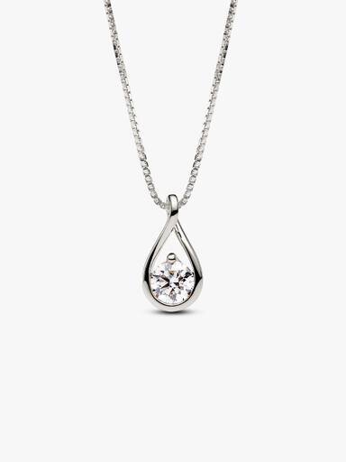 Pandora Infinite 14 Karat Weißgold Halskette mit Anhänger aus Lab-Grown Diamonds – 1,00 Karat Gesamtgewicht, 14 Karat Weißgold Pandora Infinite 14 Karat Weißgold Halskette mit Anhänger aus Lab-Grown Diamonds – 1,00 Karat Gesamtgewicht, 14 Karat Weißgold
