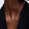 Pandora Infinite 14 Karat Weißgold Halskette mit doppelter Kette und im Labor gezüchtetem Diamanten – 0,75 Karat Gesamtgewicht, 14 Karat Weißgold Pandora Infinite 14 Karat Weißgold Halskette mit doppelter Kette und im Labor gezüchtetem Diamanten – 0,75 Karat Gesamtgewicht, 14 Karat Weißgold