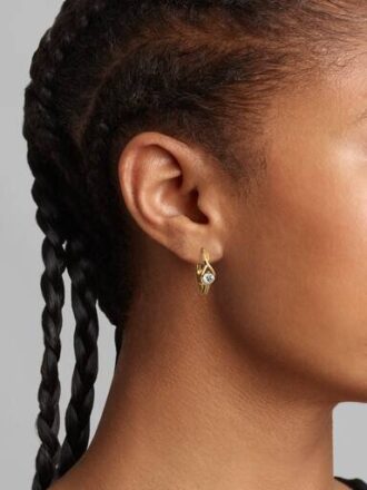 Pandora Infinite 14-karätige Gold-Ohrringe mit synthetischen Diamanten – 0,50 ct TW, 14-karätiges Gold
