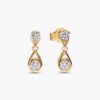 Pandora Infinite 14-karätige Gold-Ohrringe mit zwei Lab-Grown-Diamanten – 0,50 ct TW, 14-karätiges Gold Pandora Infinite 14-karätige Gold-Ohrringe mit zwei Lab-Grown-Diamanten – 0,50 ct TW, 14-karätiges Gold