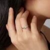 Pandora Infinite 14-karätiger Weißgold-Ring mit synthetischem Diamanten – 0,25 ct TW, 14-karätiges Weißgold Pandora Infinite 14-karätiger Weißgold-Ring mit synthetischem Diamanten – 0,25 ct TW, 14-karätiges Weißgold