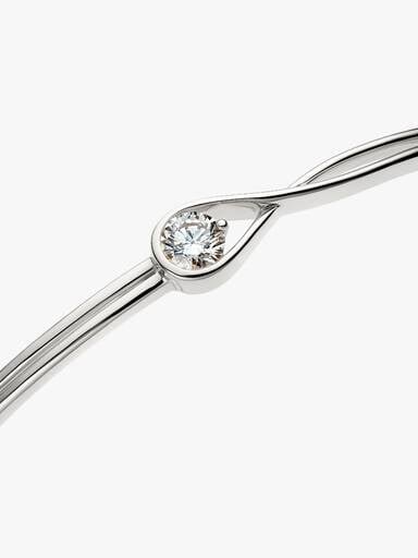 Pandora Infinite Bangle aus 14 Karat Weißgold mit im Labor gezüchtetem Diamanten – 0,50 Karat TW, 14 Karat Weißgold Pandora Infinite Bangle aus 14 Karat Weißgold mit im Labor gezüchtetem Diamanten – 0,50 Karat TW, 14 Karat Weißgold