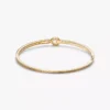 Pandora „Infinite“ Bangle mit zweireihigem Pavé aus im Labor gezüchteten Diamanten, 0,45 ct insgesamt, 14 Karat Gold