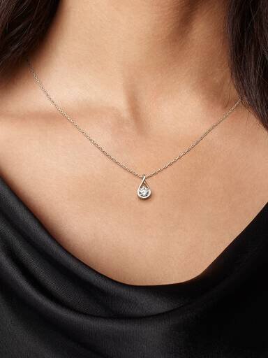 Pandora Infinite Halskette mit Anhänger aus Sterlingsilber und im Labor gezüchtetem Diamanten – 0,50 ct TW, Sterlingsilber Pandora Infinite Halskette mit Anhänger aus Sterlingsilber und im Labor gezüchtetem Diamanten – 0,50 ct TW, Sterlingsilber