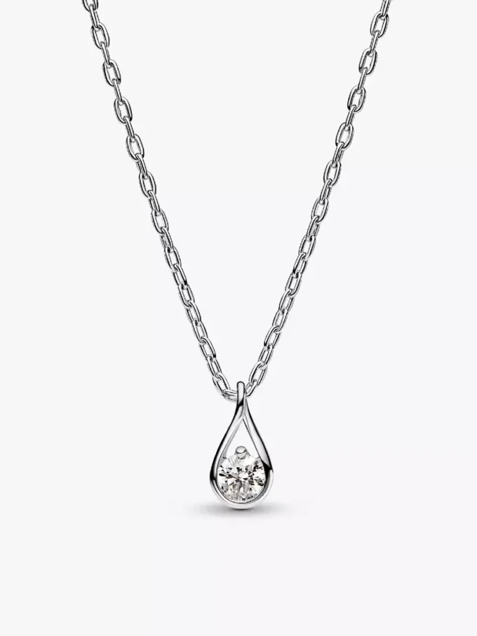 Pandora Infinite Anhänger-Halskette aus Sterlingsilber mit Lab-Grown Diamonds, 0,15 Karat insgesamt, Sterlingsilber Pandora Infinite Anhänger-Halskette aus Sterlingsilber mit Lab-Grown Diamonds, 0,15 Karat insgesamt, Sterlingsilber