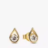 Pandora „Infinite“ Halskette und Ohrringe mit Lab-Grown Diamonds, 0,75 Karat insgesamt, 14 Karat vergoldet, 2er-Set Pandora „Infinite“ Halskette und Ohrringe mit Lab-Grown Diamonds, 0,75 Karat insgesamt, 14 Karat vergoldet, 2er-Set