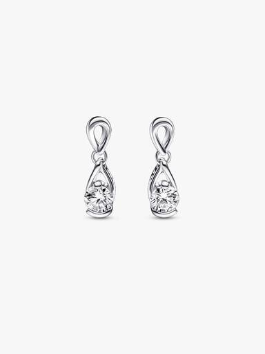 Pandora Infinite Ohrringe aus Sterlingsilber mit Lab-Grown Diamonds – 0,30 ct TW, Sterlingsilber Pandora Infinite Ohrringe aus Sterlingsilber mit Lab-Grown Diamonds – 0,30 ct TW, Sterlingsilber