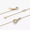 Pandora „Infinite“ Pavé-Anhänger-Halskette mit Lab-Grown Diamonds, 0,11 Karat insgesamt, 14 Karat Gold
