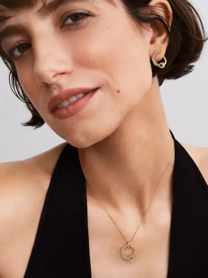 Pandora „Infinite“ Pavé-Anhänger mit Lab-Grown Diamonds, 0,32 Karat insgesamt, 14 Karat Gold Pandora „Infinite“ Pavé-Anhänger mit Lab-Grown Diamonds, 0,32 Karat insgesamt, 14 Karat Gold
