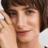 Pandora „Infinite“ Ring mit doppelreihigem Pavé aus im Labor gezüchteten Diamanten, 0,22 Karat insgesamt, 14 Karat Gold
